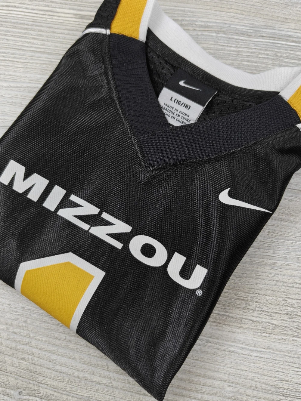 Nike Mizzou Tigers Youth Jersey #1 Black Football Shirt Size Large 16/18